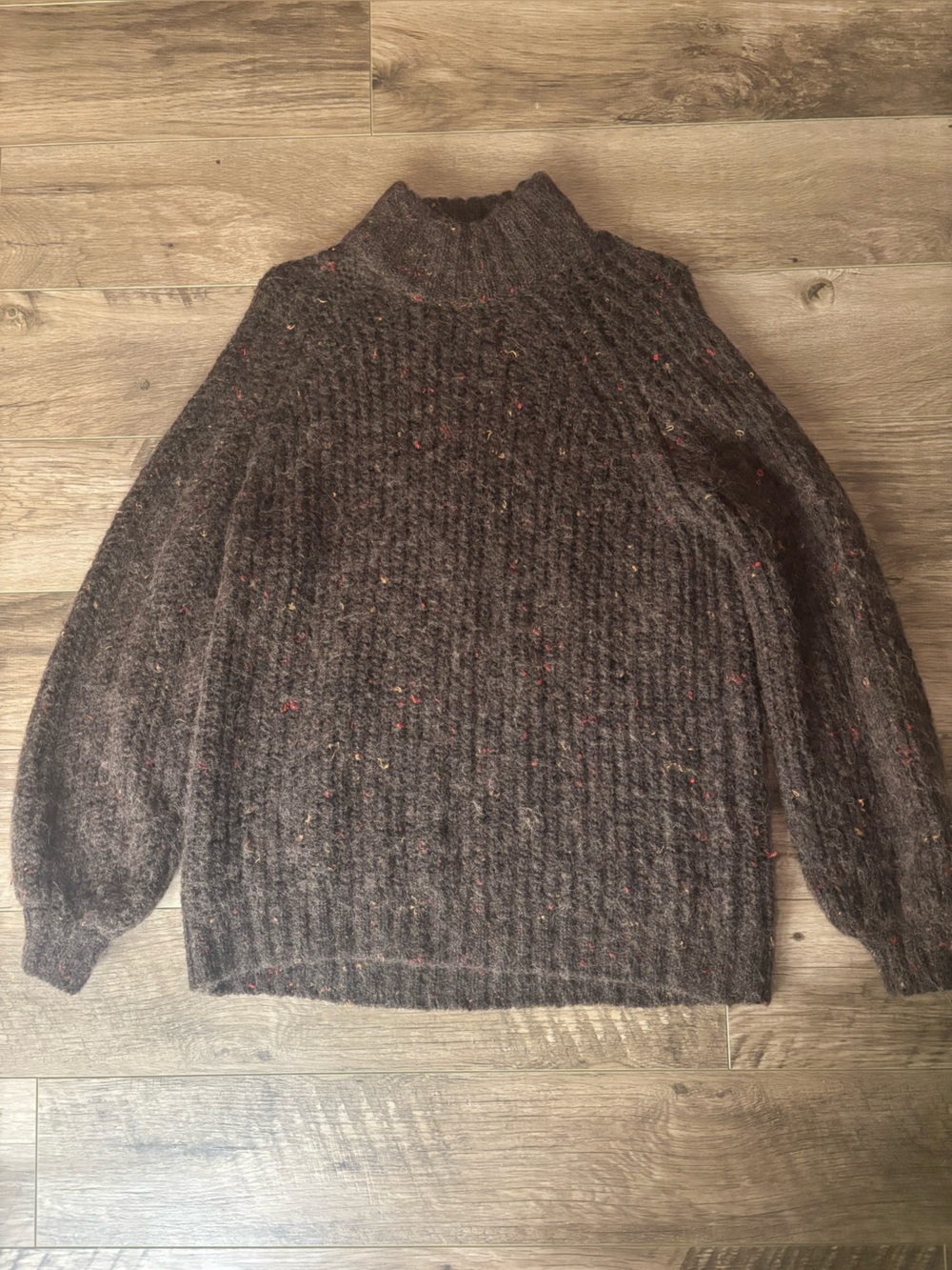 Brown knit sweater